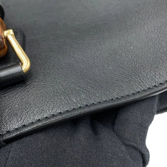 GUCCI Diana 2WAY Tote Bag Size Large Leather Black 746270 - Picture 10 of 16